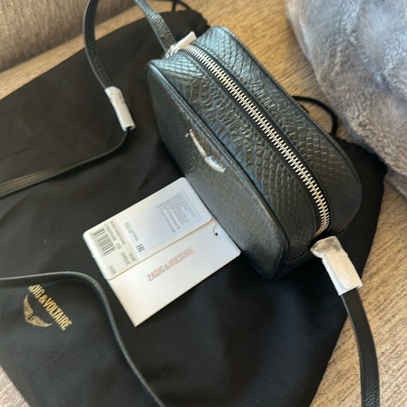 ZADIG & VOLTAIRE
XS Lizard Embossed Leather Camera Shoulder Bag. - Picture 8 of 8